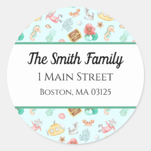Under The Sea Classic Round Sticker