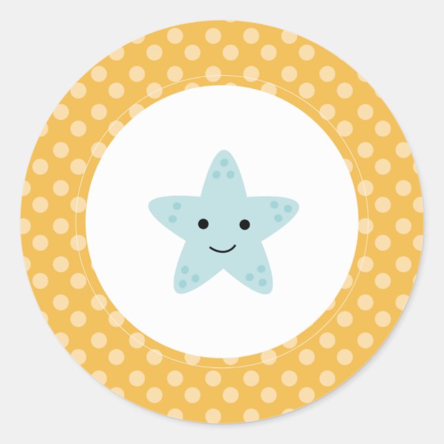 {under the sea} classic round sticker (Front)
