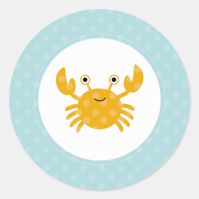 {under the sea} classic round sticker (Front)