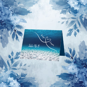under the sea coastal guest Seating Cards