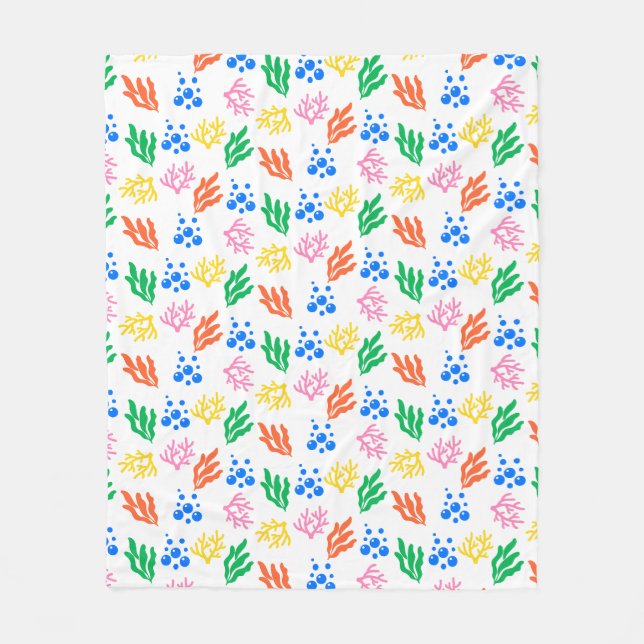 Under the Sea Coral Seamless Pattern - Blankets (Front)