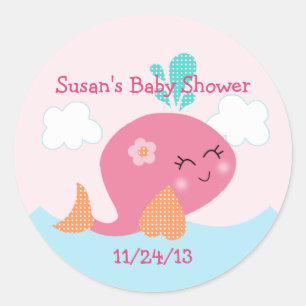 Under the Sea Creatures/Stickers/Cupcake Toppers Classic Round Sticker