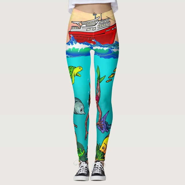 Under The Sea Custom Leggings (Front)