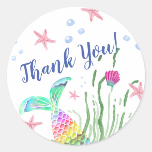 Under The Sea Custom Name Classic Round Sticker