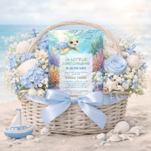 Under the Sea Cute Turtle Boy Baby Shower