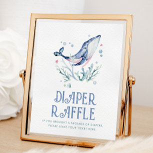 Under the Sea Diaper Raffle Sign