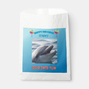 Under the Sea Dolphin Birthday Favour Bag