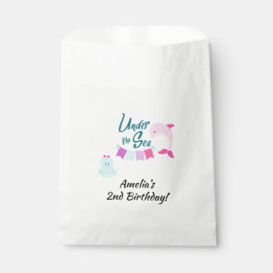 Under the Sea Dolphin Girl's Birthday Party Favour Bag