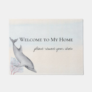 Under the Sea Dolphin Personalised 2  Doormat