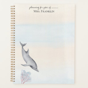 Under the Sea Dolphin Personalised 2  Planner
