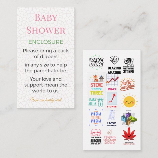 Under The Sea Enclosure Cards | Cute Minimal (Front/Back)