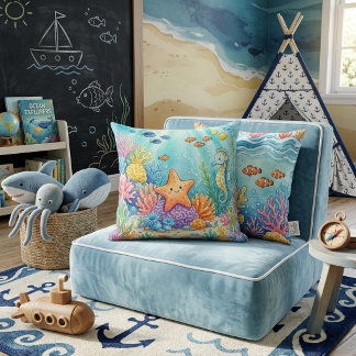 Under the Sea Explorers Cushion