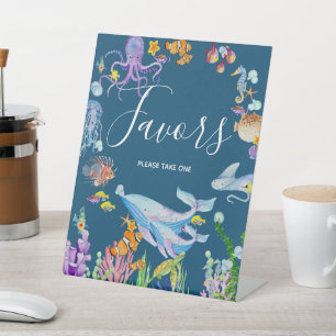 Under the Sea Favours Pedestal Sign