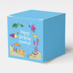Under the Sea Fish Kids Birthday Party Favour Box
