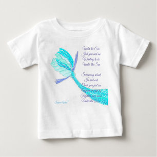 Under the Sea fish tail T-Shirt with poem