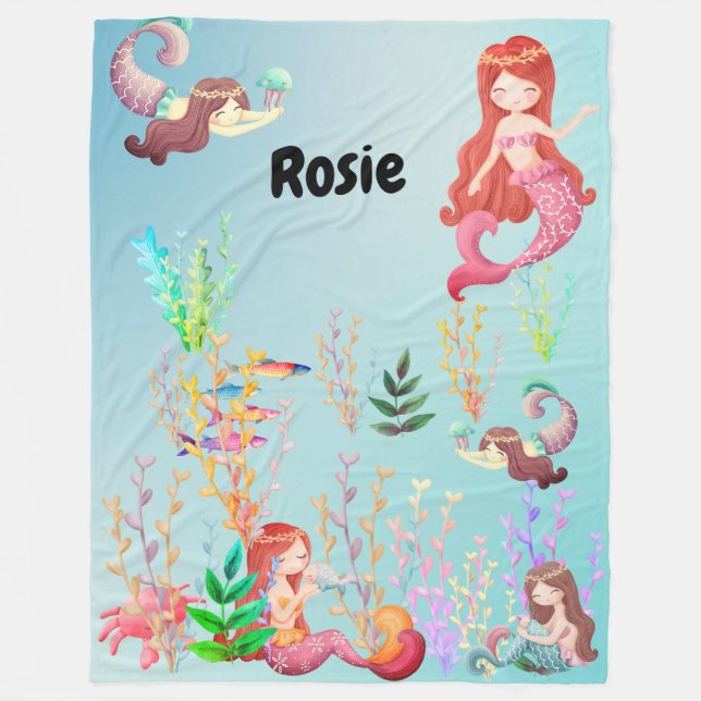 under the sea fleece blanket (Front)