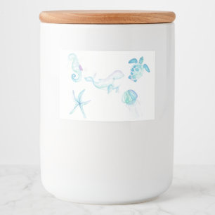 Under The Sea Food Label