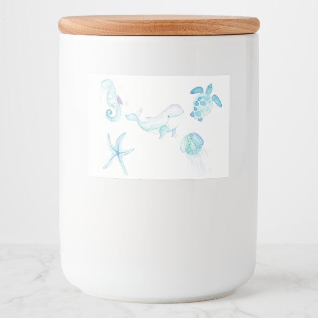 Under The Sea Food Label (Front)