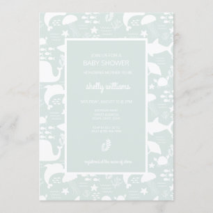 Under The Sea Friends Pattern Invitation