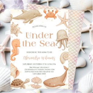 Under the sea Gender Neutral Baby Shower Invitation