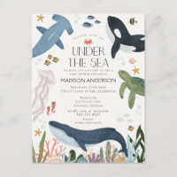 Under The Sea Gender Neutral Baby Shower Invite