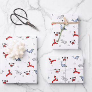 Under the Sea Gift Wrap | Child-Drawn Ocean Animal