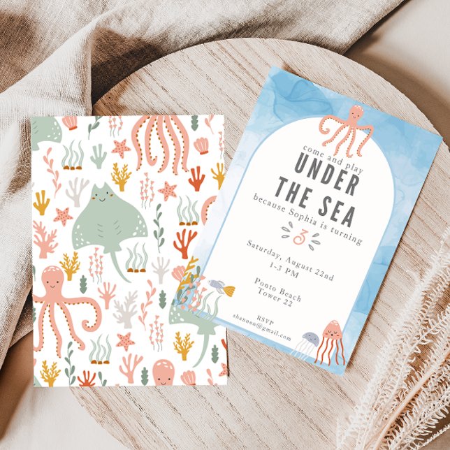 Under the Sea Girls Birthday Invitation (Creator Uploaded)