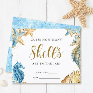 Under the Sea   Guess How Many Shells Game