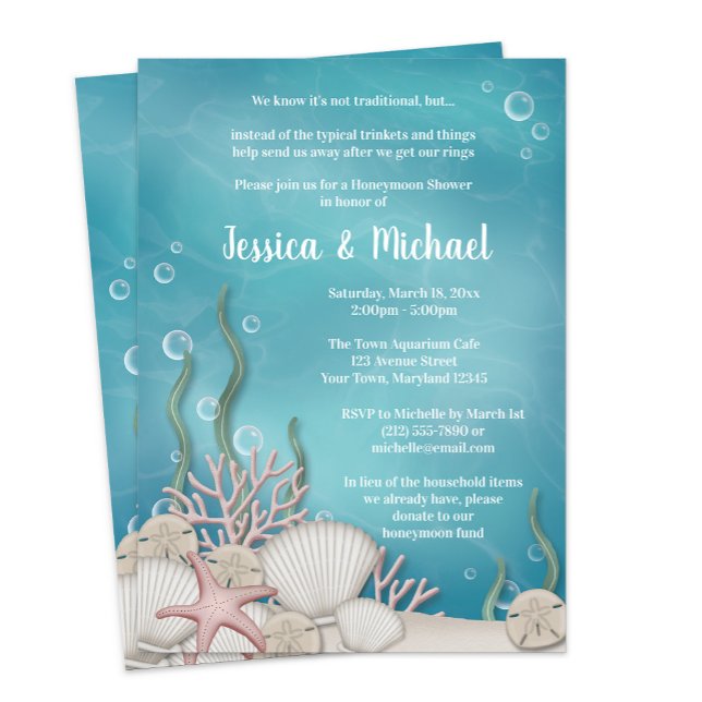 Under the Sea Honeymoon Shower Invitations (Creator Uploaded)