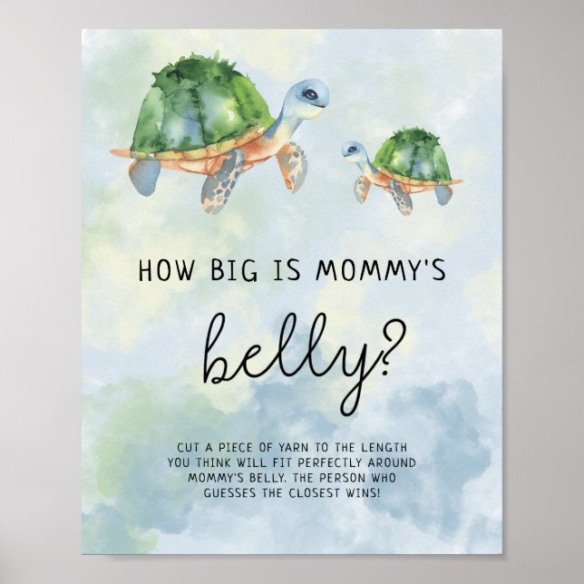 Under the sea - How big is mummy's belly game Poster (Front)