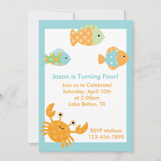 Under the Sea Invitation (Front)