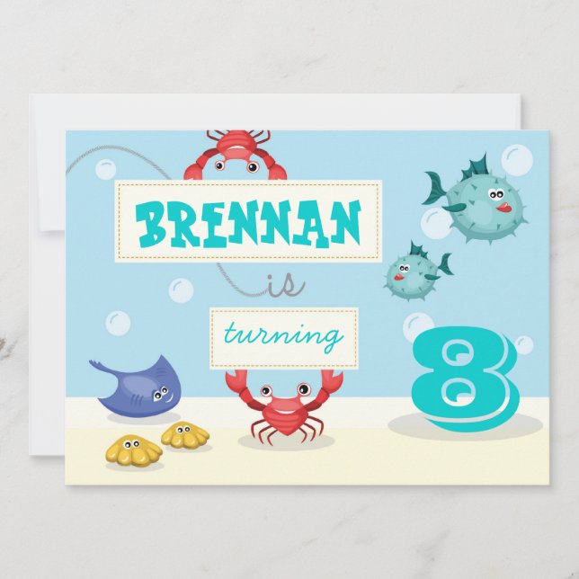 Under the Sea Invitation (Front)