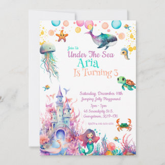 Under The Sea  Invitation