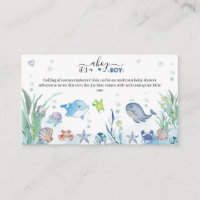 under the sea its a boy ocean animals