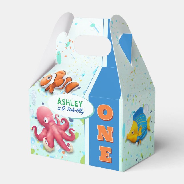Under the Sea Kids Birthday Favour Box (Front Side)