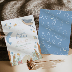 Under the Sea Kids Birthday Party Invitation