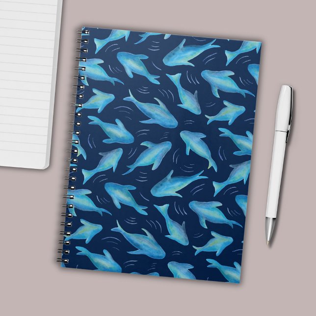 Under the Sea kids ocean fish shark Notebook (Under the sea swimming fish kids notebook)