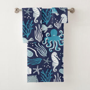 Under the Sea Large Scale Bath Towel Set