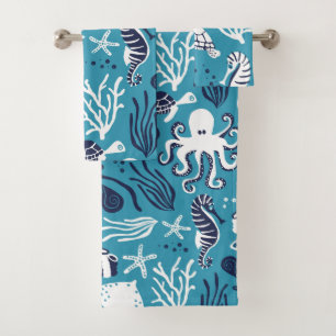 Under the Sea Large Scale Bath Towel Set