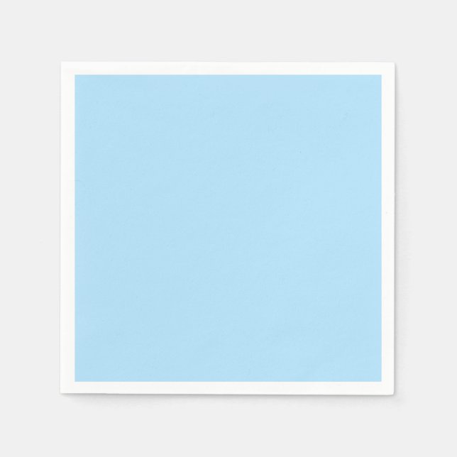 Under the Sea Light Blue Paper Napkins Modern (Front)