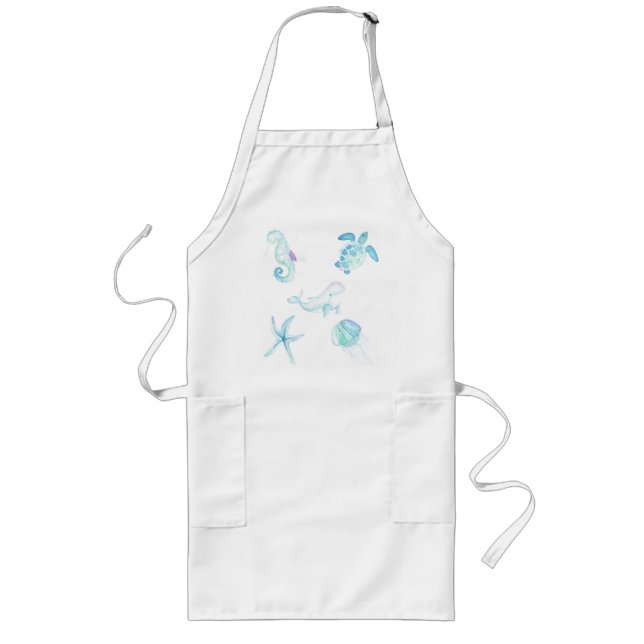 Under The Sea Long Apron (Front)