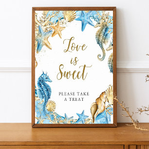 Under the Sea Love is Sweet Treat Favour Flyer