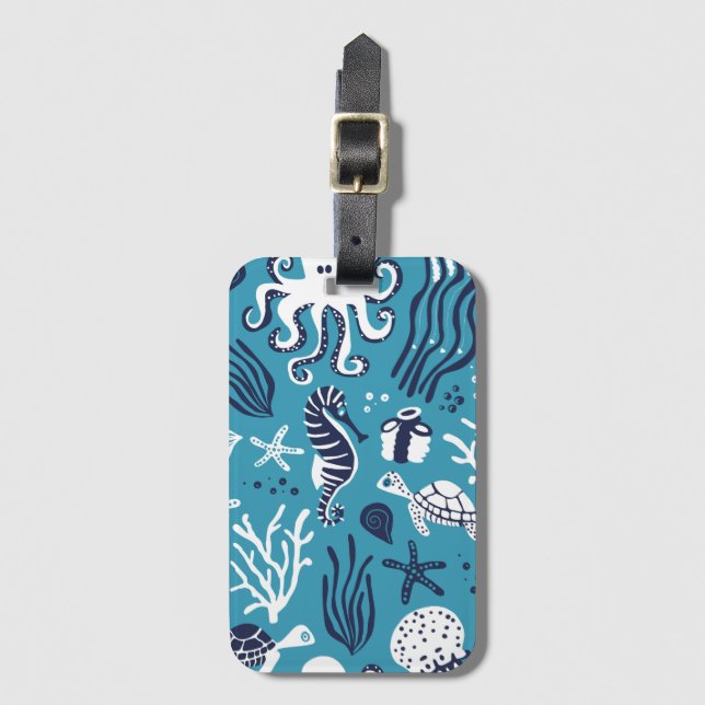 Under the Sea Luggage Tag (Front Vertical)