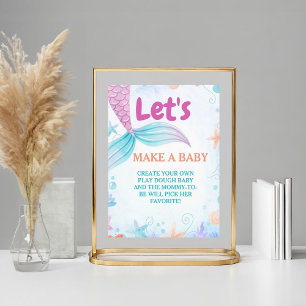 Under the sea make a Baby Baby Shower Game sign