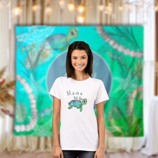Under the Sea Mama to Be Baby Shower T-Shirt (Under the Sea Mama to Be Baby Shower T-Shirt)