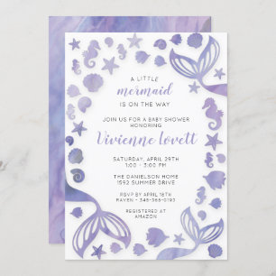 Under the Sea Mermaid Baby Shower Invitation