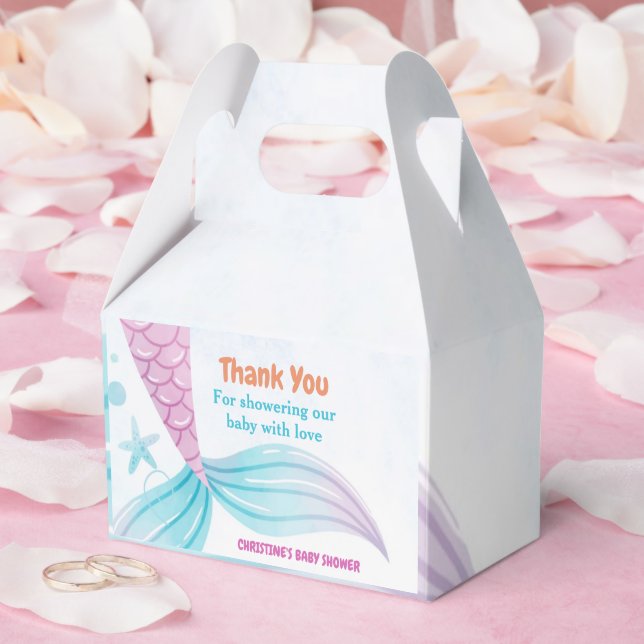 Under the Sea Mermaid Baby shower party Favour Box (Wedding)
