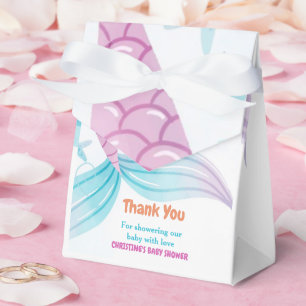 Under the Sea Mermaid Baby shower party Favour Box