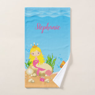Under the Sea Mermaid Bath Towel Set