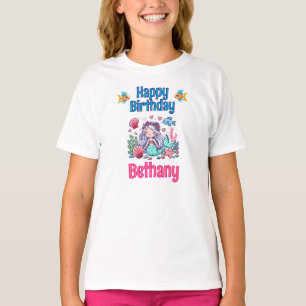 Under The Sea Mermaid Birthday T-Shirt